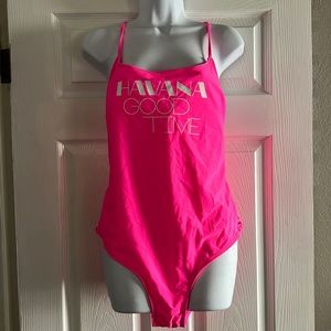 Hot Pink No Boundaries 1 piece Swimsuit Havana Good Time